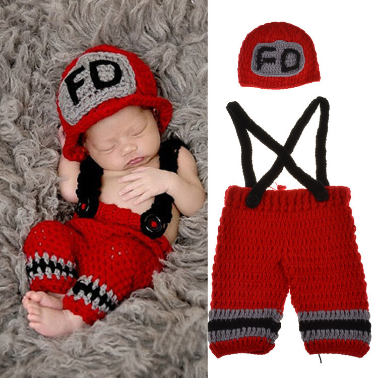 Вязаный крючком костюм пожарно – обзор и цена Baby Clothing Newborn